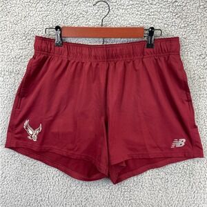New Balance Athletic Shorts NB Dry Men's L Maroon Eagle Mascot Running Gym
